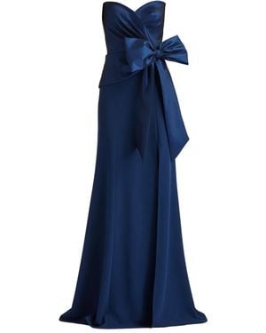 Tadashi Shoji Kinah Strapless Maxi Dress - Blue