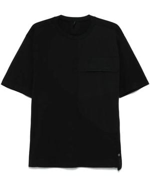 Transit Camiseta Con Etiqueta Del Logo - Negro