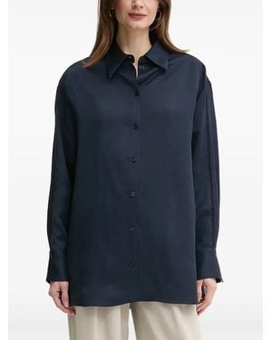BOSS Lace-Insert Shirt - Blue