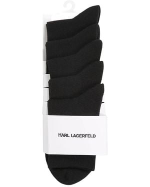 Karl Lagerfeld Socken-Set Aus Baumwolle - Schwarz