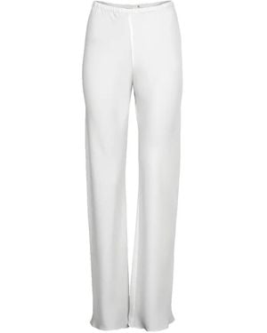 Peter Cohen Flared Palazzo Trousers - White