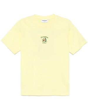 Chocoolate Logo-Embroidered T-Shirt - Yellow