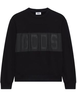 Gcds Logo-Embellishment Sweatshirt - Black