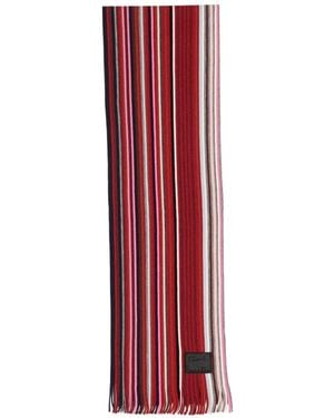 Paul Smith Bufanda De Lana A Rayas - Rojo