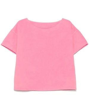 Juvia Cotton-Blend T-Shirt - Pink