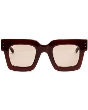 Kaleos Eyehunters Wren Square-Frame Sunglasses - Brown