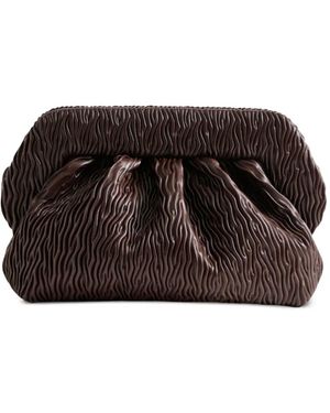 THEMOIRÈ Textured Cluth Bag - Black