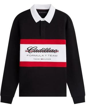 Tommy Hilfiger X Cadillac Formula 1 Team-Logo Polo Shirt - Red