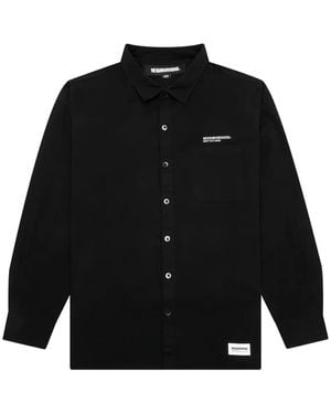 Neighborhood Pocket-Detail Long-Sleeve Shirt - Black