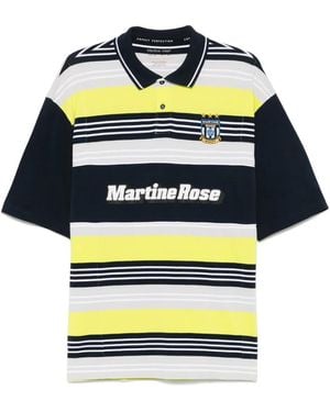 Martine Rose Panelled Polo Shirt - Yellow