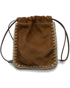 Prada Suede Smartphone Case - Brown