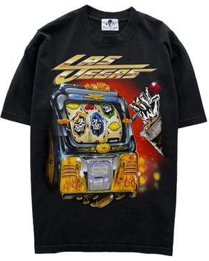 Warren Lotas Slot Machine Printed T-Shirt - Black