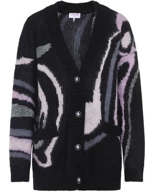PUCCI Abstract-Patter Cardigan - Black