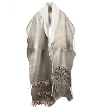 Le Cuir Perdu Metallic Cardi-Coat - Gray