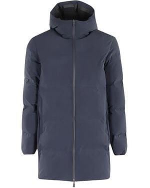 Herno Hooded Coat - Blue