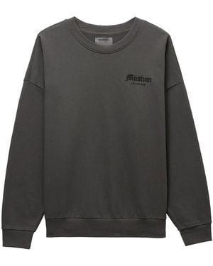 Musium Div. Sweatshirt mit Logo-Print - Grau