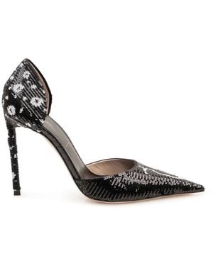 Tom Ford Sequin-Embroidered Pumps - Metallic