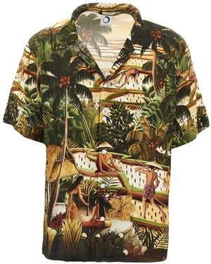 Endless Joy Subak Printed Short-Sleeve Shirt - Green