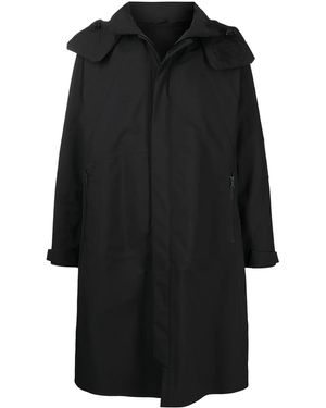 White Mountaineering ロゴパッチ フーデッド ジャケット - ブラック