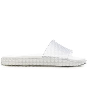 Y. Project X Melissa Textured Slides - White