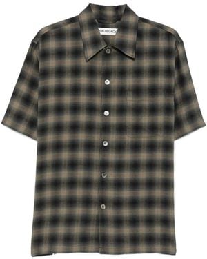 Our Legacy Chemise À Carreaux - Grey