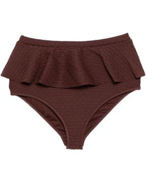 Duskii フリル ビキニボトム - ブラウン