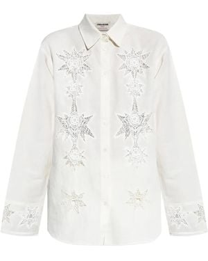 Zadig & Voltaire Embroidered Detail Shirt - White