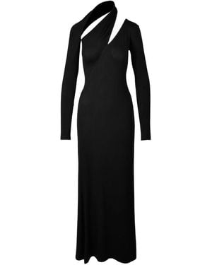 Ioana Ciolacu Cut Out-Detail Midi Dress - Black