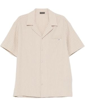 Emporio Armani Seersucker Shirt - Natural