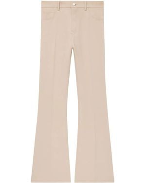 Courreges Pantalones Bootcut De Sarga - Neutro
