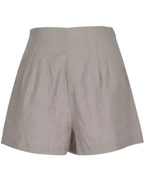 STAUD Pleated Shorts - Gray