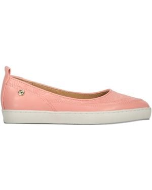 Moschino Logo-Plaque Ballet Flats - Pink