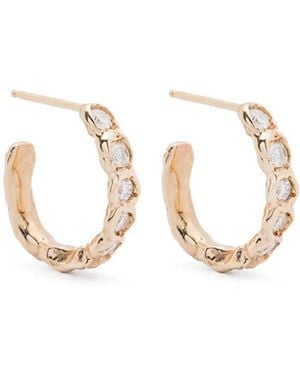 Fie Isolde 14K Alfa Diamond Earrings - White