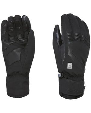Level Leather-Panelled Gore-Tex Gloves - Black