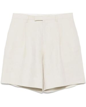 Lardini Shorts aus Leinen - Weiß