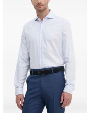 Joop! Overhemd Met Knoopsluiting En Textuur - Wit