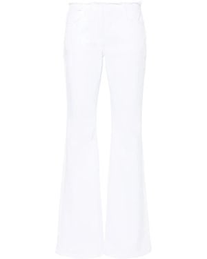 Givenchy Low Waist Flared Jeans Met Gerafeld Detail - Wit