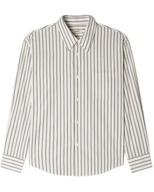 Sandro Striped Cotton Shirt - White