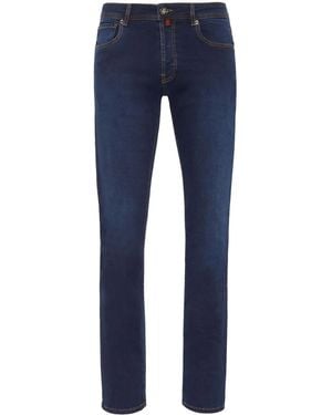 Billionaire Low-Rise Straight-Leg Jeans - Blue