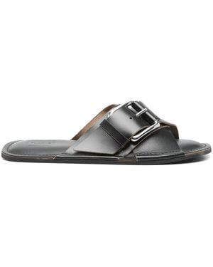 Plan C Sandalias de piel - Negro