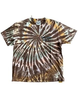 GALLERY DEPT. Tokyo Tie-Dye Logo-Print T-Shirt - Brown