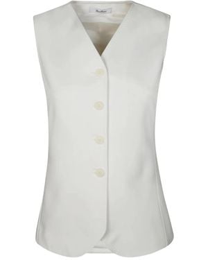 Max Mara Fornovo Jersey Gilet - ホワイト