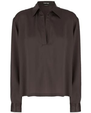 Tom Ford Silk Shirt - Brown