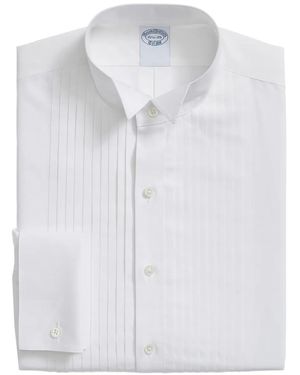 Brooks Brothers Winged-Collar Poplin Shirt - Blue