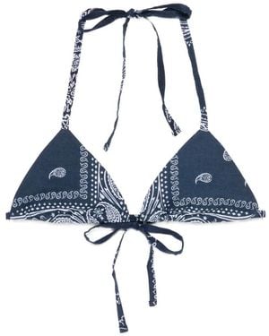 RE/DONE Top Con Estampado De Bandana - Azul