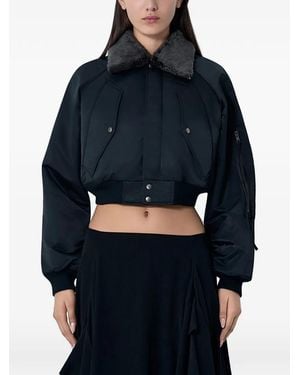 Limi Feu Collar Snap-Button Jacket - Blue