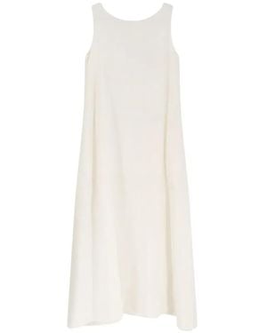 Co.Go Sleeveless Flared Long Dress - White
