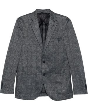 Karl Lagerfeld Strukturierte Jacke mit zwei Knöpfen - Grau