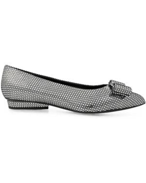 Ferragamo Zapatos De Tacón Con Lazo Viva - Gris