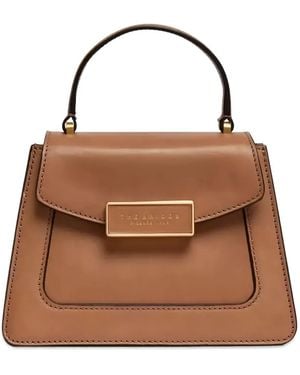 The Bridge Logo-Plaque Tote Bag - Brown